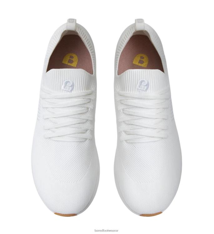 Bared Footwear mujer genio zapatillas blancas de punto 4Z004129