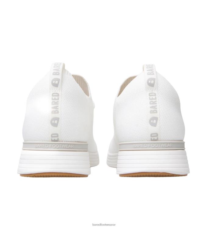 Bared Footwear mujer genio zapatillas blancas de punto 4Z004129