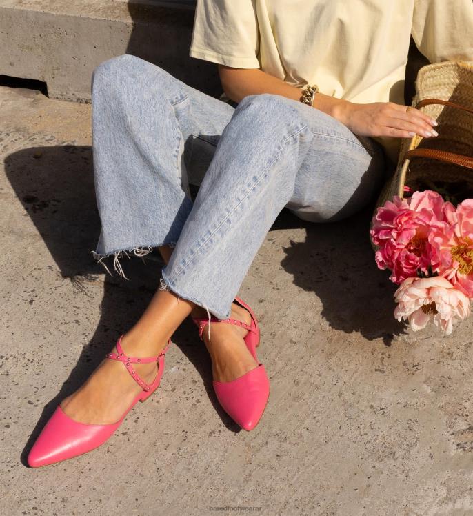 Bared Footwear mujer grackle bailarinas de piel rosa caramelo 4Z004138