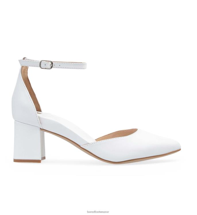 Bared Footwear mujer grifón tacones bajos de cuero blanco 4Z004279