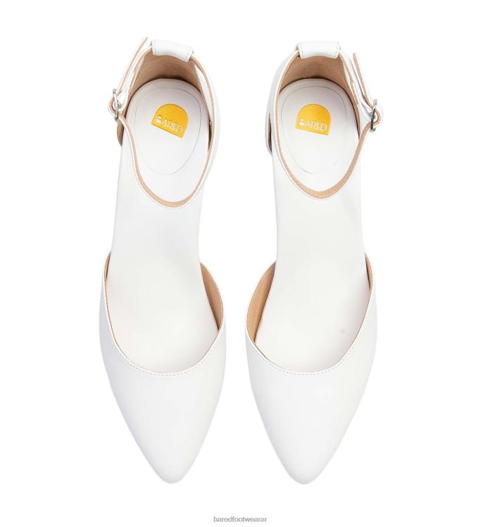 Bared Footwear mujer grifón tacones bajos de cuero blanco 4Z004279