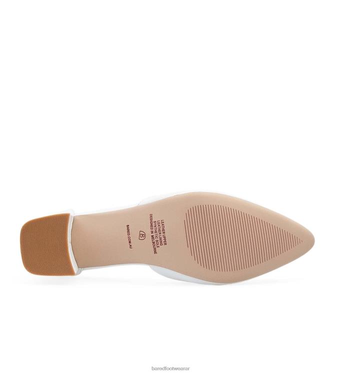 Bared Footwear mujer grifón tacones bajos de cuero blanco 4Z004279
