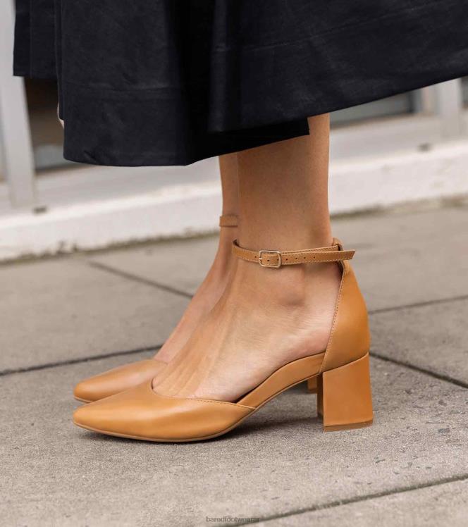 Bared Footwear mujer grifón tacones bajos de cuero tostado 4Z004280