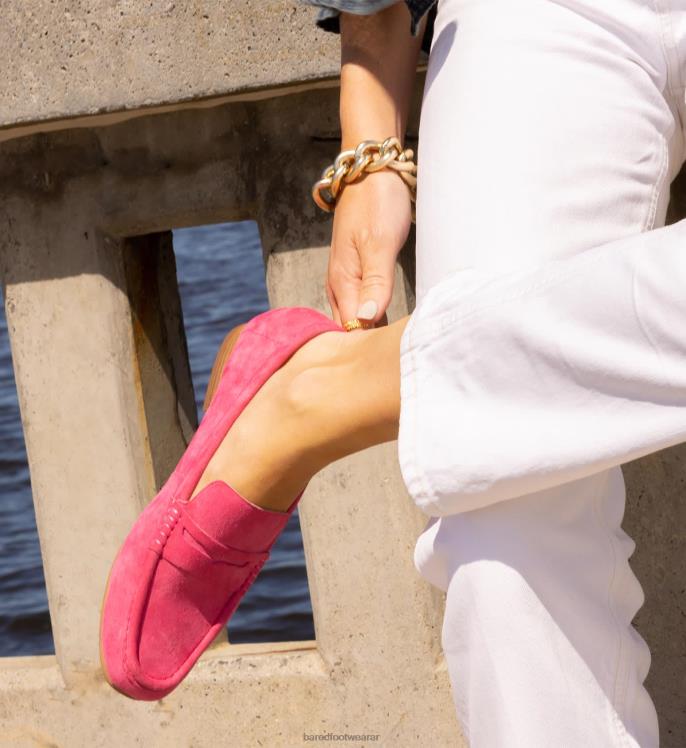 Bared Footwear mujer halcón 2 mocasines de ante rosa caramelo 4Z004140
