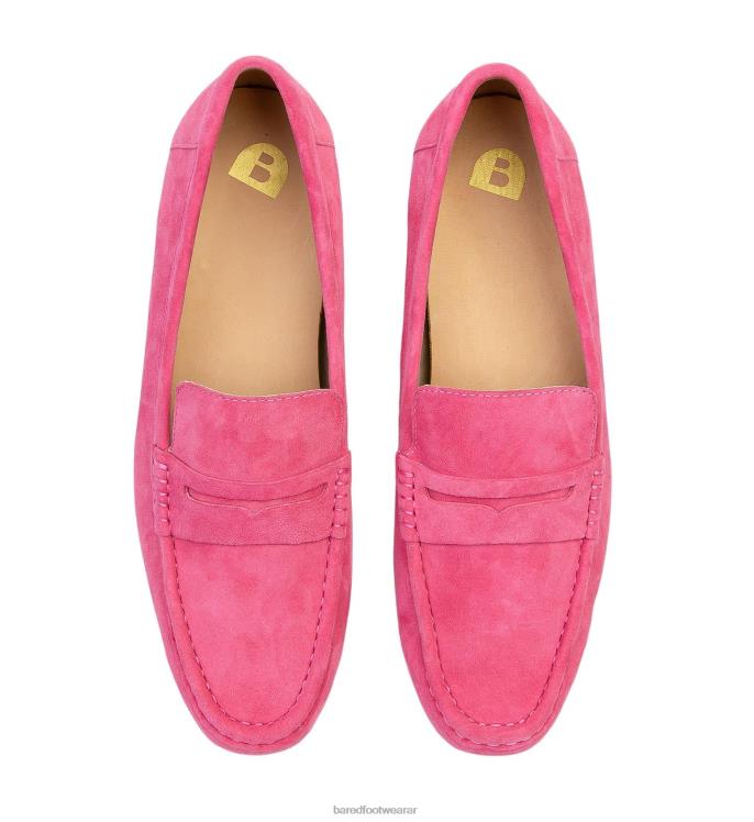 Bared Footwear mujer halcón 2 mocasines de ante rosa caramelo 4Z004140
