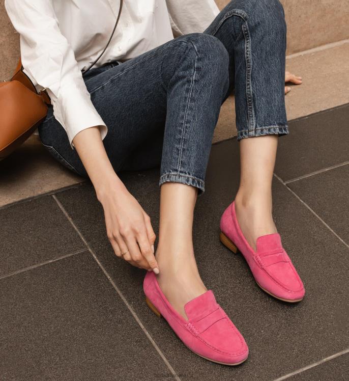 Bared Footwear mujer halcón 2 mocasines de ante rosa caramelo 4Z004140