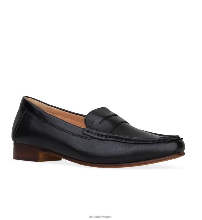 Bared Footwear mujer halcón 2 mocasines de cuero negro 4Z00481
