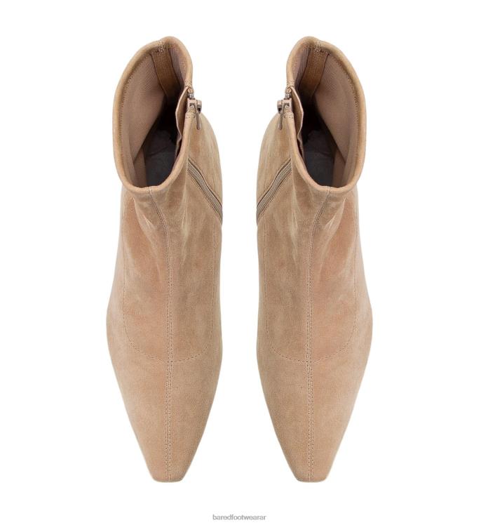 Bared Footwear mujer imitar botas de ante con tacón de conchas marinas 4Z00498