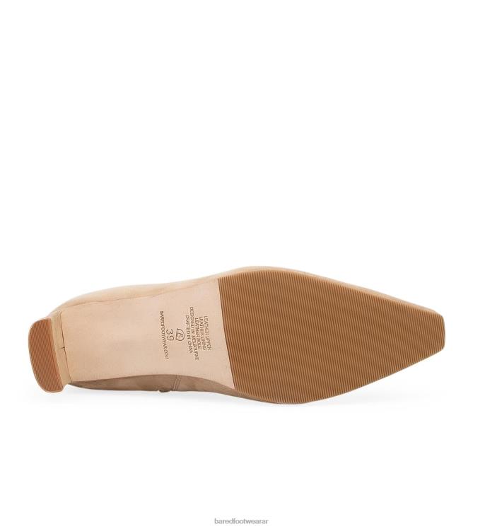 Bared Footwear mujer imitar botas de ante con tacón de conchas marinas 4Z00498