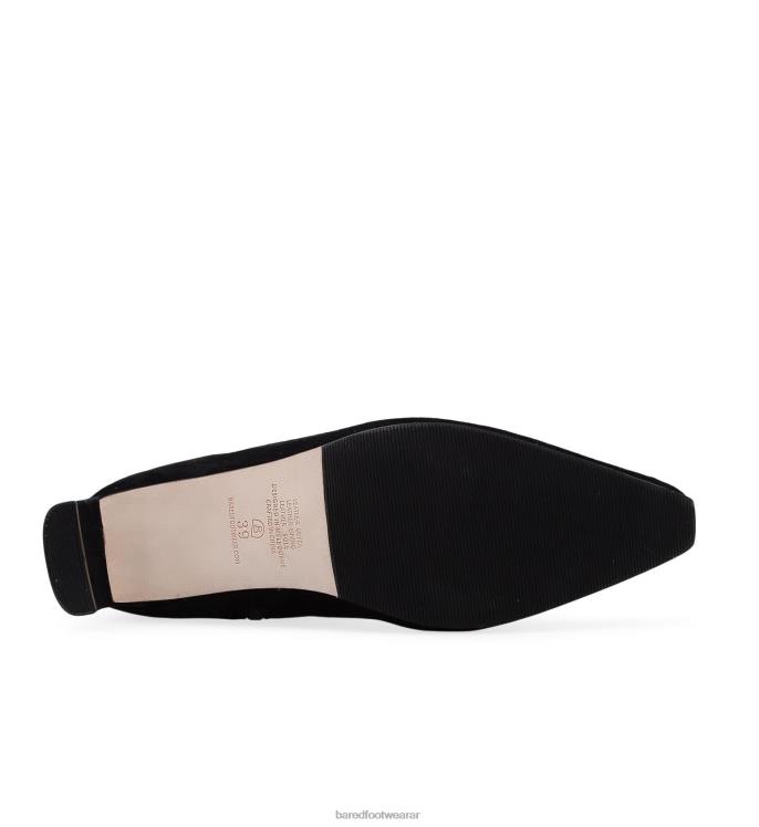Bared Footwear mujer imitar botas de ante negras con tacon 4Z00497