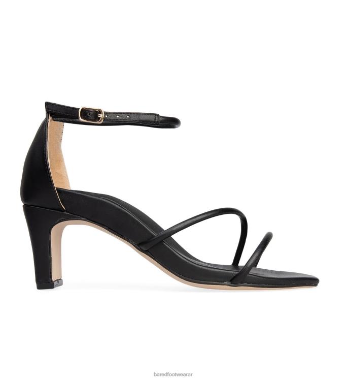 Bared Footwear mujer jilguero tacones bajos de cuero negro 4Z004254