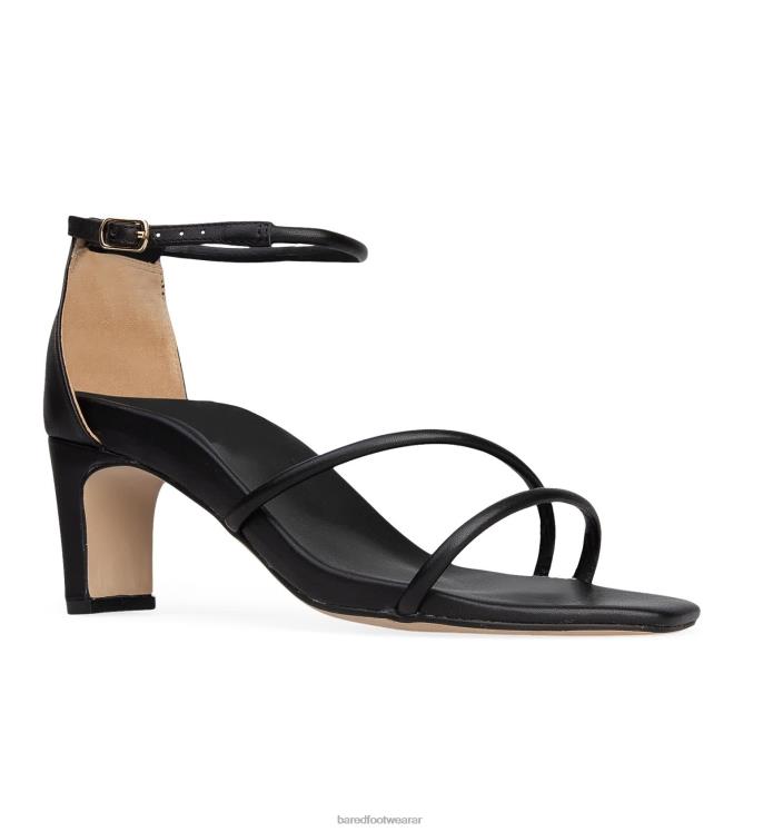 Bared Footwear mujer jilguero tacones bajos de cuero negro 4Z004254