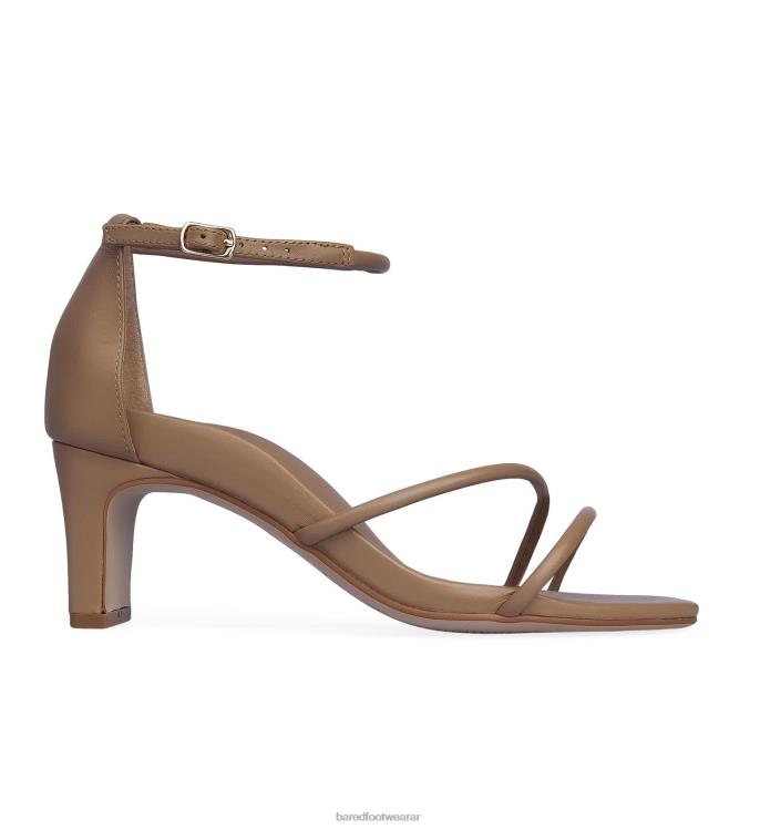 Bared Footwear mujer jilguero tacones bajos de cuero topo 4Z004256
