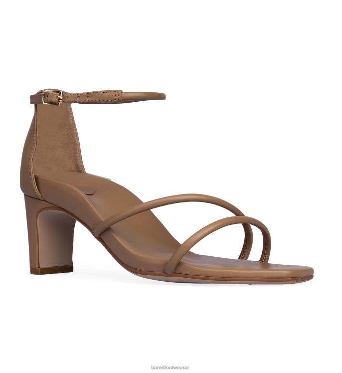 Bared Footwear mujer jilguero tacones bajos de cuero topo 4Z004256