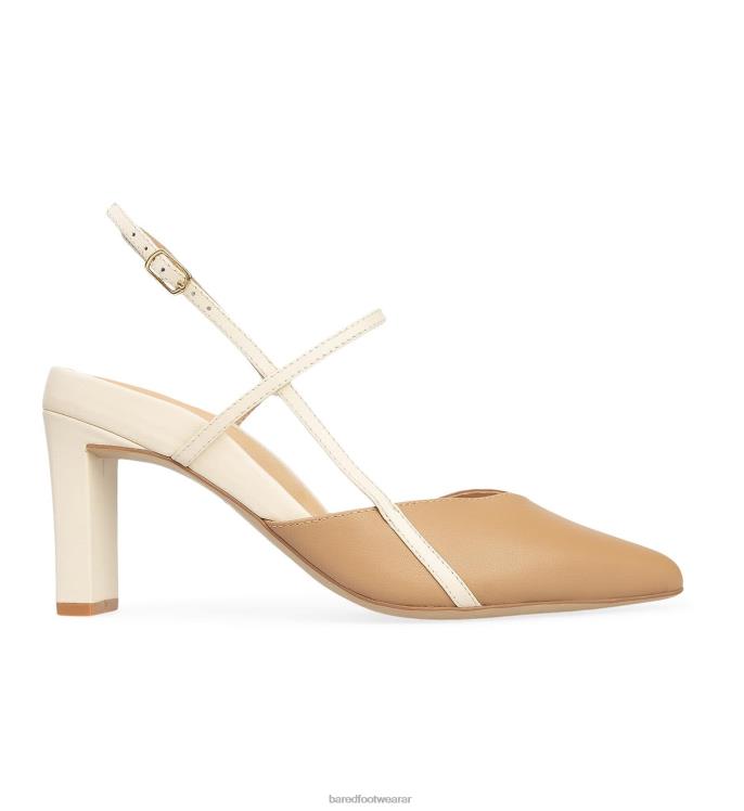Bared Footwear mujer kiskadee tacones altos de cuero con leche y leche de avena 4Z004305