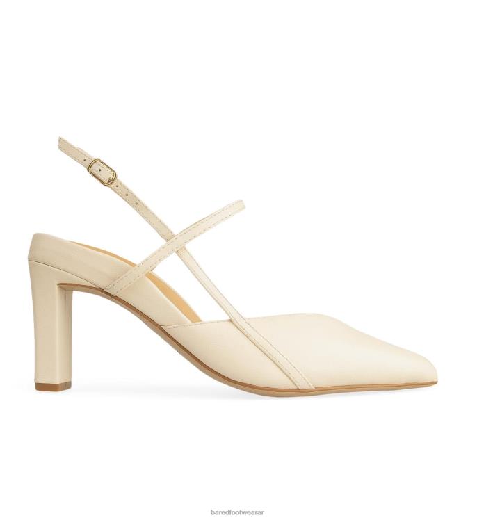 Bared Footwear mujer kiskadee tacones altos de cuero de leche de avena 4Z004111