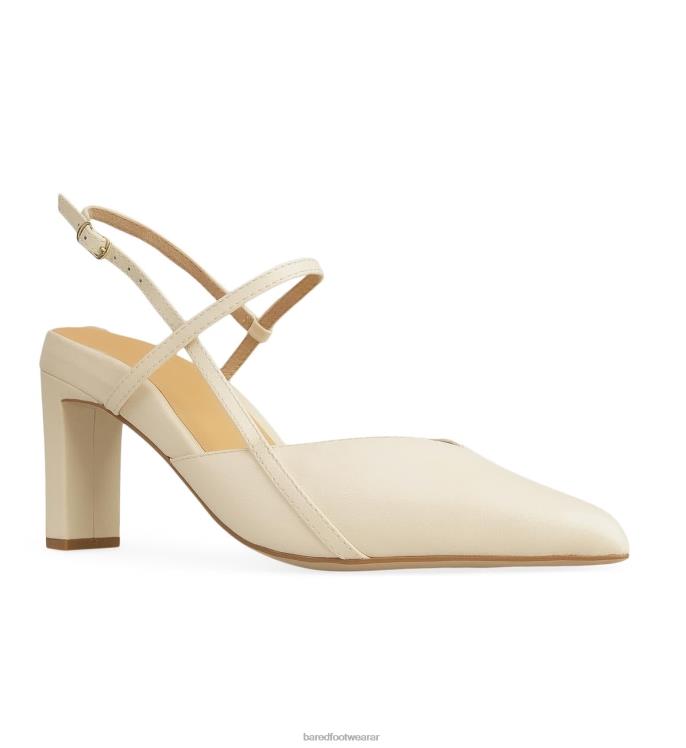 Bared Footwear mujer kiskadee tacones altos de cuero de leche de avena 4Z004111