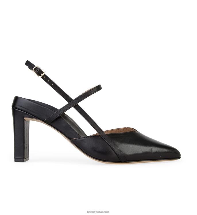 Bared Footwear mujer kiskadee tacones altos de cuero negro 4Z00470