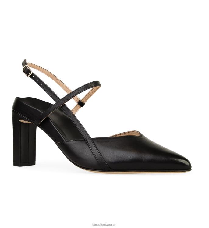 Bared Footwear mujer kiskadee tacones altos de cuero negro 4Z00470
