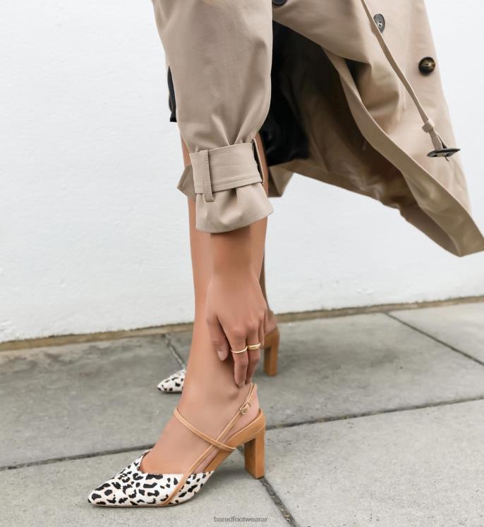 Bared Footwear mujer kiskadee tacones altos de pelo de becerro de leopardo 4Z00471