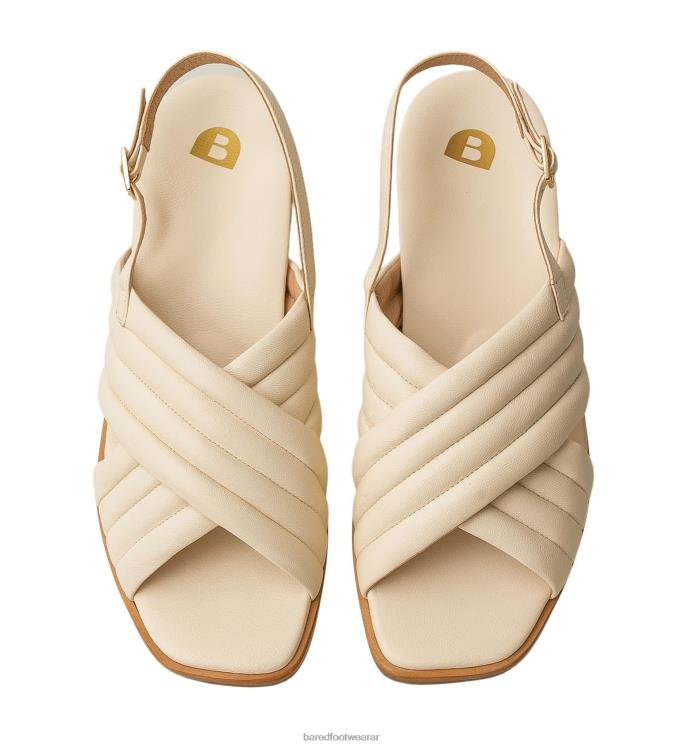 Bared Footwear mujer lora sandalias planas de piel color crudo 4Z004167