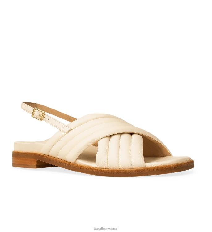 Bared Footwear mujer lora sandalias planas de piel color crudo 4Z004167