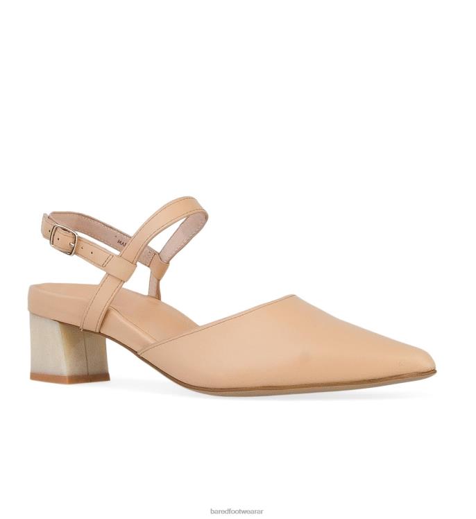 Bared Footwear mujer marabú tacones bajos de material vegetal toffee mirum 4Z004120