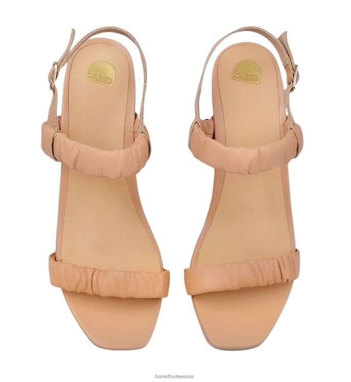 Bared Footwear mujer momoto tacones bajos de cuero marrón claro 4Z004268