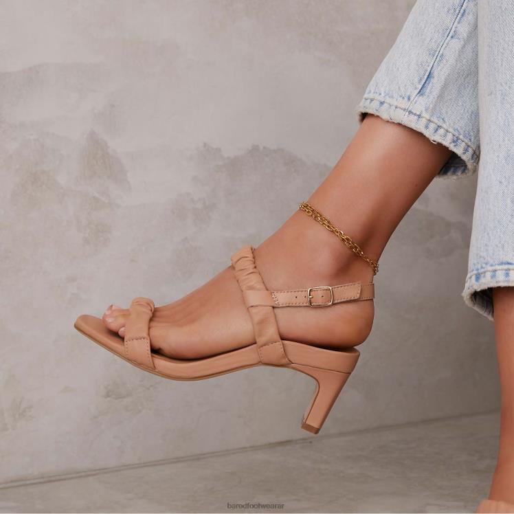Bared Footwear mujer momoto tacones bajos de cuero marrón claro 4Z004268