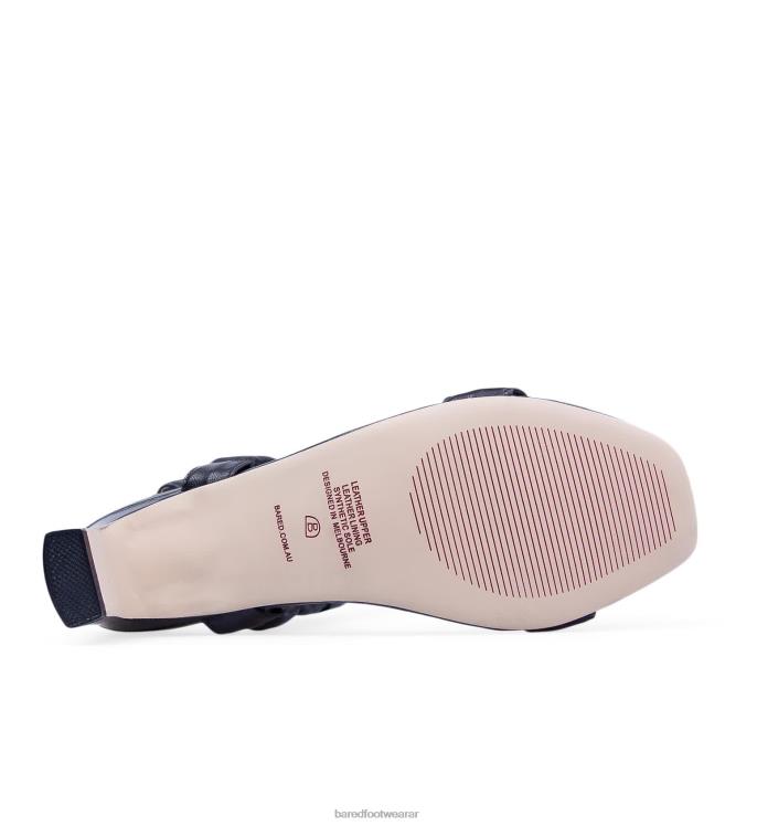 Bared Footwear mujer momoto tacones bajos de cuero negro 4Z004270