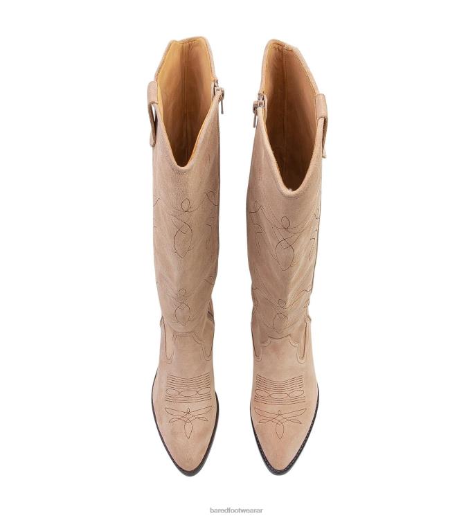 Bared Footwear mujer myna bota plana ante moka 4Z004288
