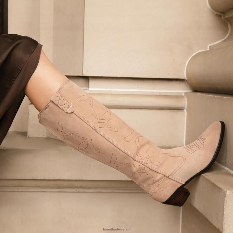 Bared Footwear mujer myna bota plana ante moka 4Z004288