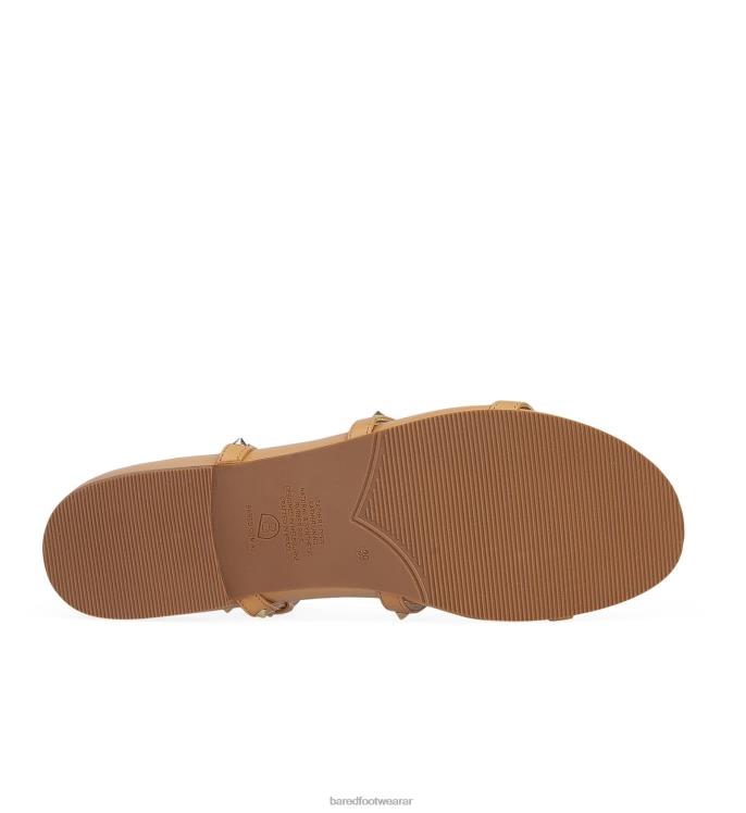 Bared Footwear mujer pantano sandalias planas de cuero marrón claro 4Z004239