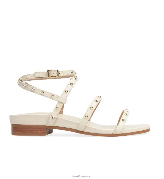 Bared Footwear mujer pantano sandalias planas de piel color crudo 4Z004240