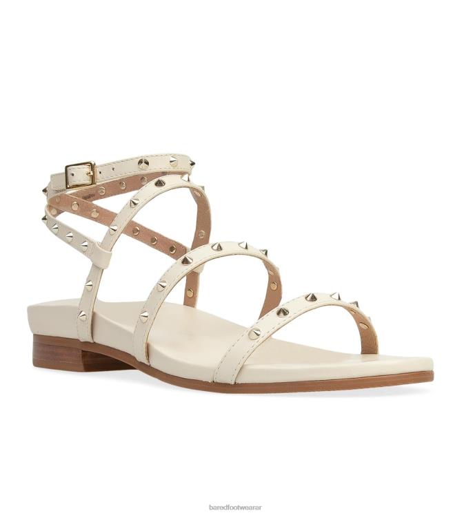 Bared Footwear mujer pantano sandalias planas de piel color crudo 4Z004240