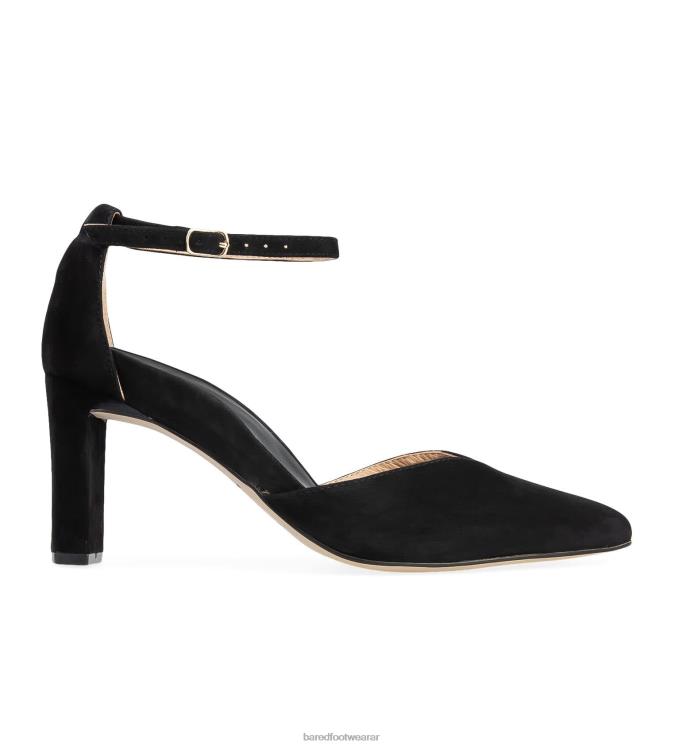 Bared Footwear mujer papamoscas norteamericano tacones altos de gamuza negra 4Z004114