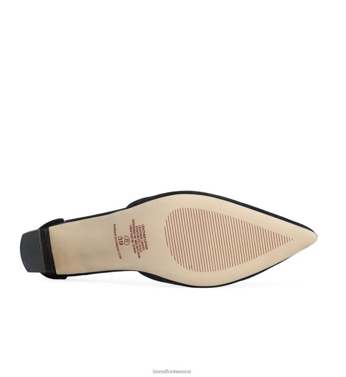 Bared Footwear mujer papamoscas norteamericano tacones altos de gamuza negra 4Z004114