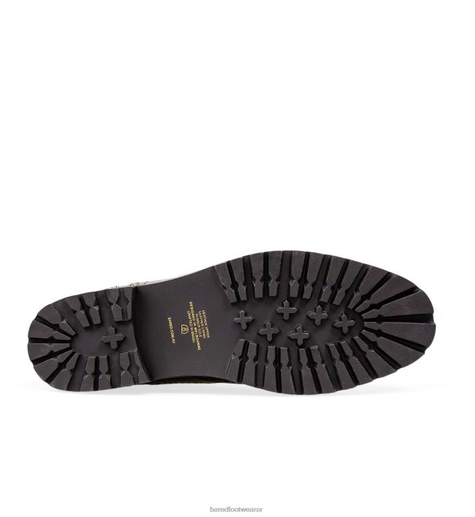 Bared Footwear mujer paseriformes plano de cuero negro 4Z004277