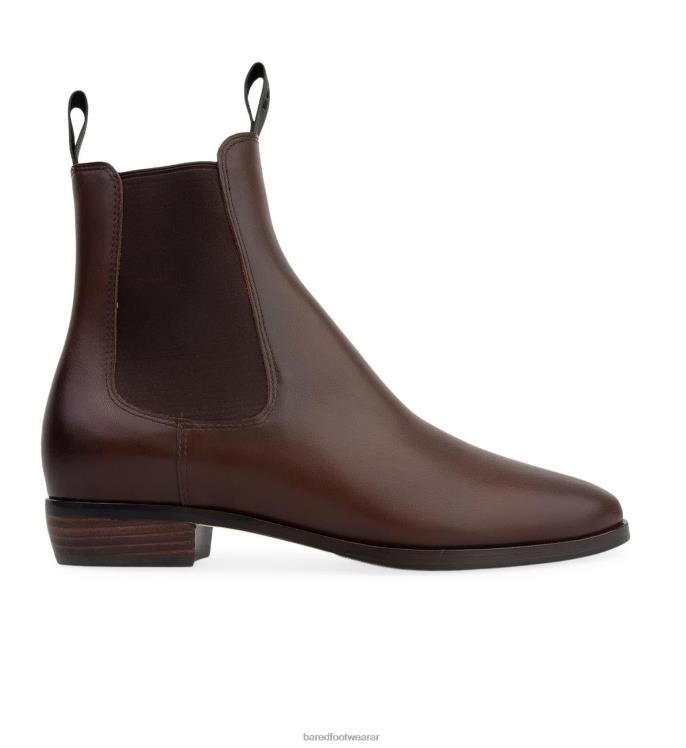 Bared Footwear mujer pelícano botas planas de piel color chocolate 4Z004285