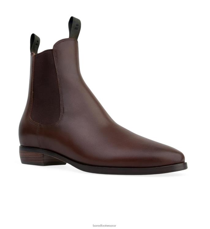 Bared Footwear mujer pelícano botas planas de piel color chocolate 4Z004285