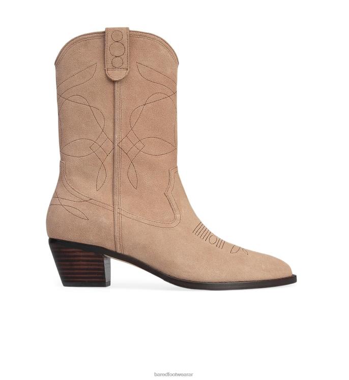 Bared Footwear mujer pájaro campanero botas planas ante moka 4Z004207
