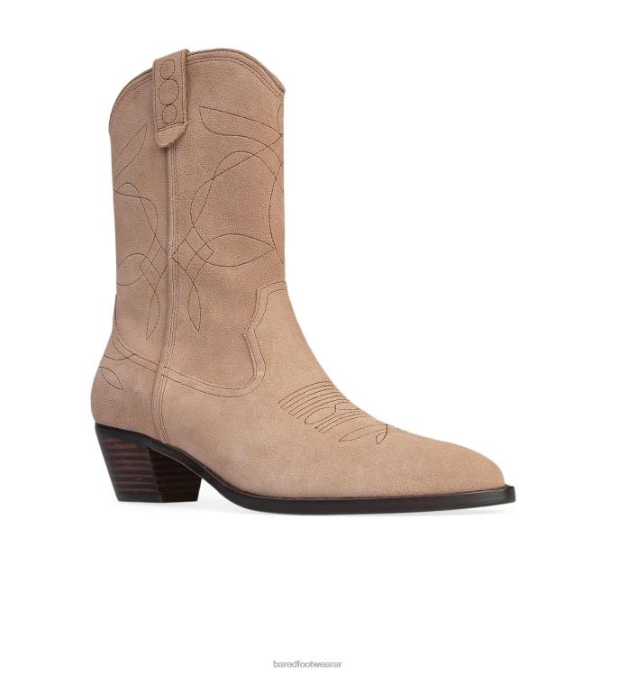 Bared Footwear mujer pájaro campanero botas planas ante moka 4Z004207
