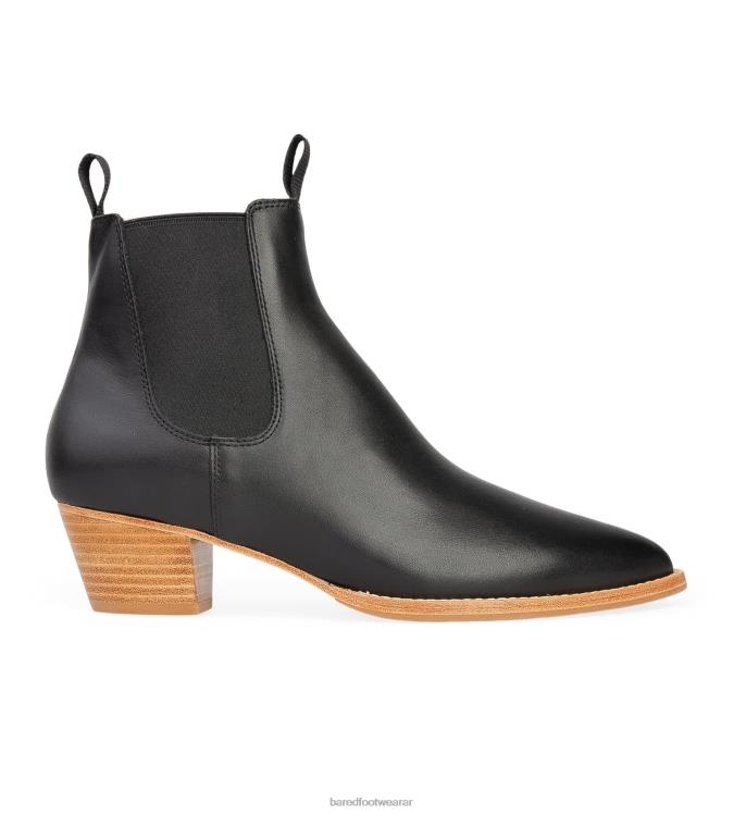 Bared Footwear mujer pájaro carpintero botas negras de piel con suela ligera 4Z004156