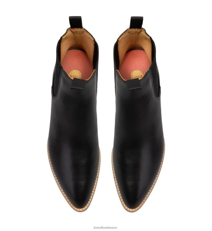 Bared Footwear mujer pájaro carpintero botas negras de piel con suela ligera 4Z004156