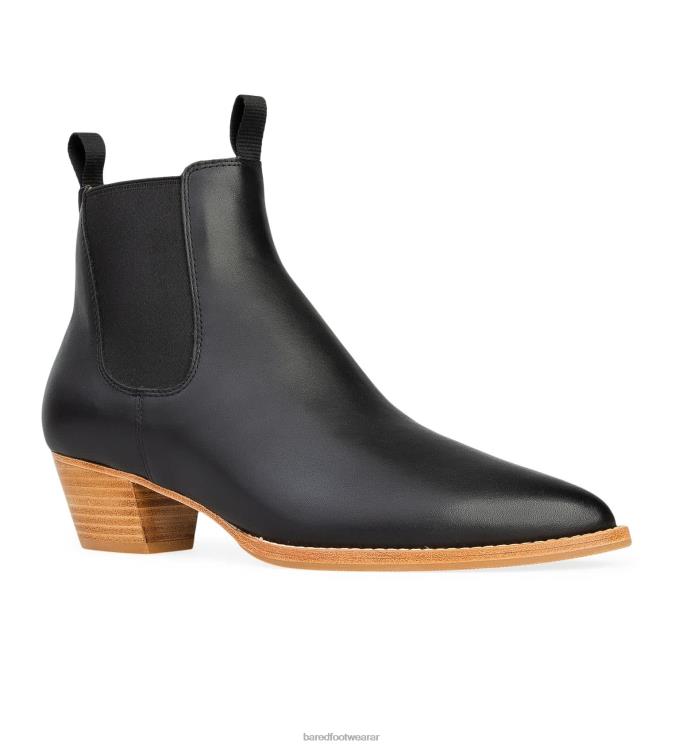 Bared Footwear mujer pájaro carpintero botas negras de piel con suela ligera 4Z004156