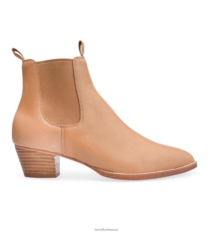 Bared Footwear mujer pájaro carpintero botas planas de cuero marrón claro 4Z004157