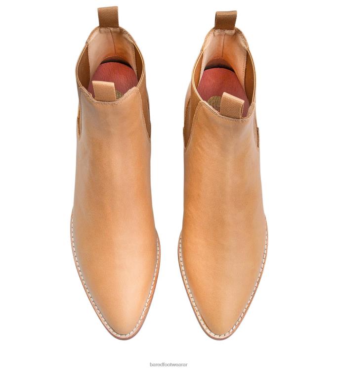Bared Footwear mujer pájaro carpintero botas planas de cuero marrón claro 4Z004157