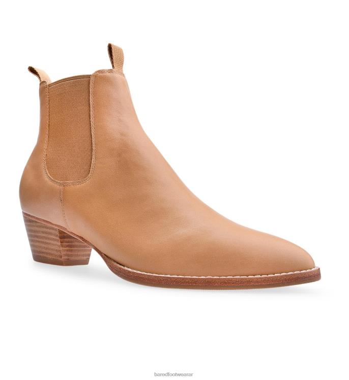 Bared Footwear mujer pájaro carpintero botas planas de cuero marrón claro 4Z004157