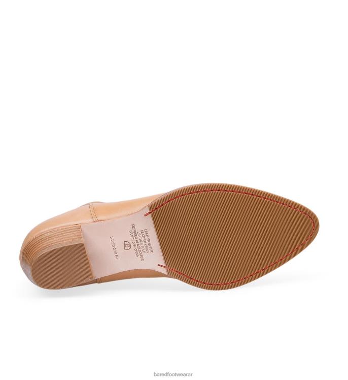 Bared Footwear mujer pájaro carpintero botas planas de cuero marrón claro 4Z004157