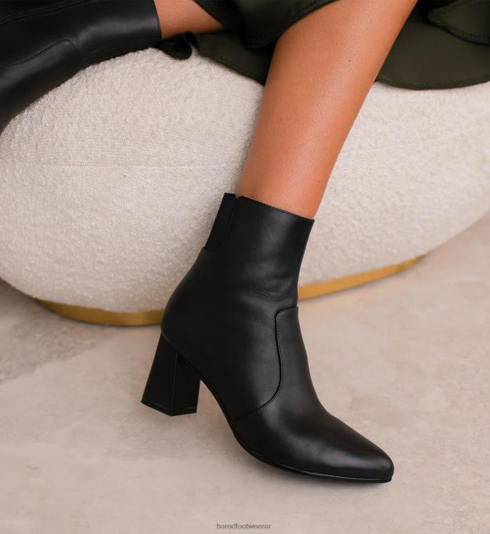 Bared Footwear mujer rapaz 2 botas de tacón de cuero negro 4Z00496